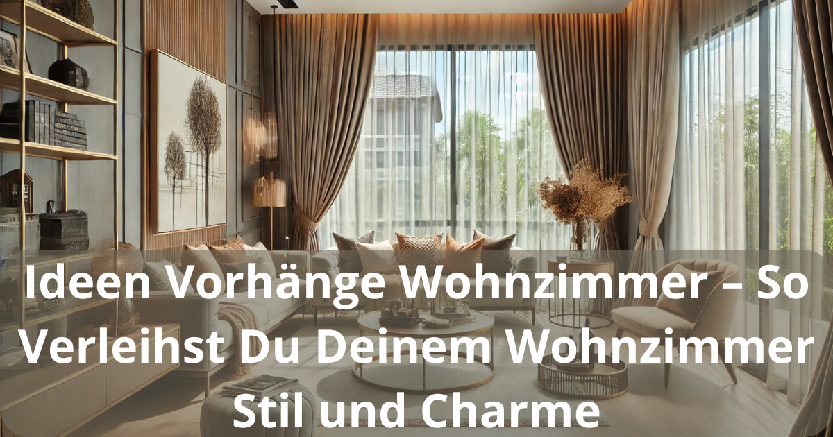 ideen vorhänge wohnzimmer