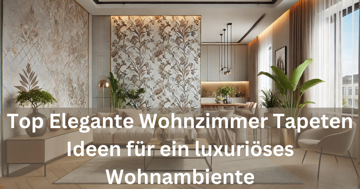 elegante wohnzimmer tapeten ideen