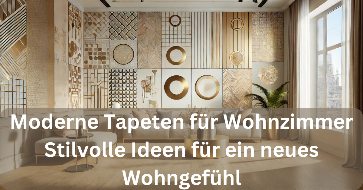 moderne tapeten für wohnzimmer