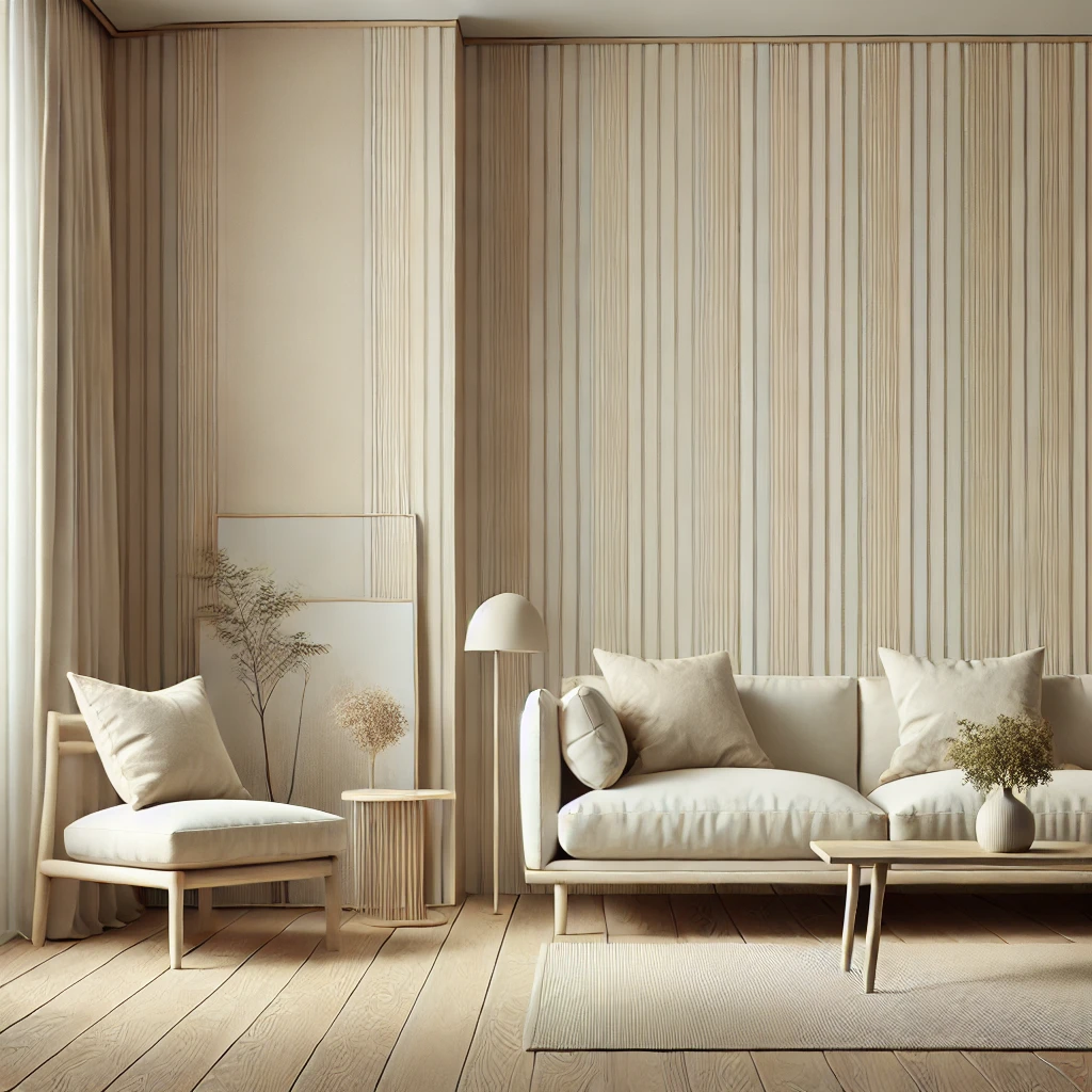 Skandinavisches Wohnzimmer mit minimalistischer Tapete in beige Tönen und subtilen vertikalen Streifen, ergänzt durch helle Möbel und natürlichen Lichteinfall.



Skandinavisches Wohnzimmer mit minimalistischer Tapete in beige Tönen und subtilen vertikalen Streifen, ergänzt durch helle Möbel und natürlichen Lichteinfall.



Skandinavisches Wohnzimmer mit minimalistischer Tapete in beige Tönen und subtilen vertikalen Streifen, ergänzt durch helle Möbel und natürlichen Lichteinfall.





